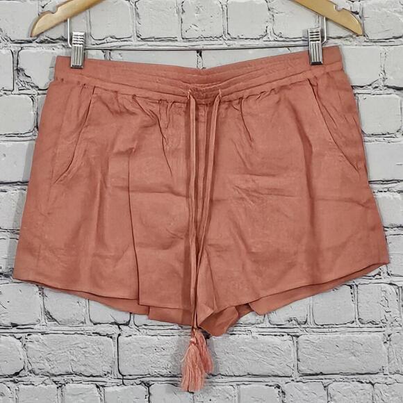 2/$30 Andie The Graciosa Linen Shorts Sunset Size S | Casual Summer Essential - Picture 2 of 6